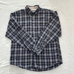 Columbia Men’s Long Sleeve Plaid Button Down Shirt Size Medium